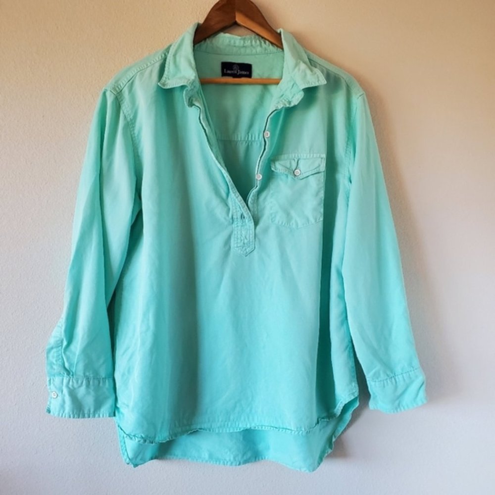 Aqua Lauren James Rolled Sleeve Button-up